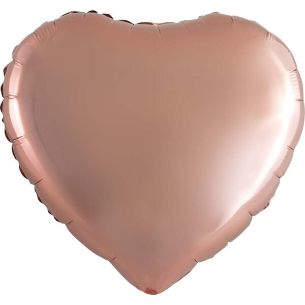 18" Metallic Heart Copper