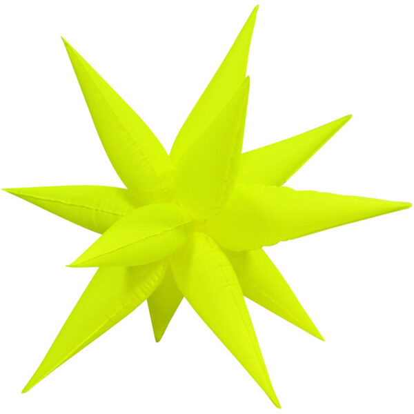 Exploding Stars Neon Yellow