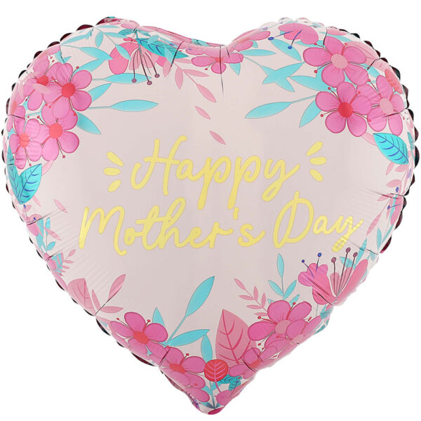 Mother's Day Balloon Heart w/flowers