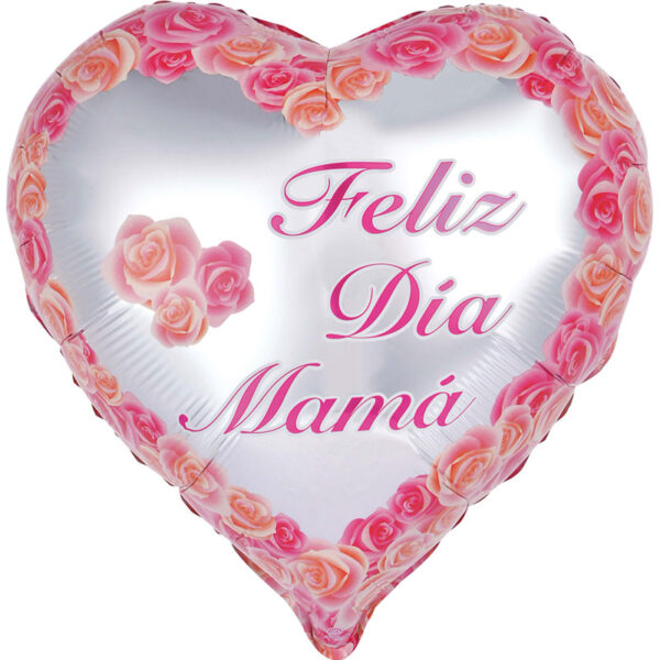 Feliz Dia Mama Silver Roses