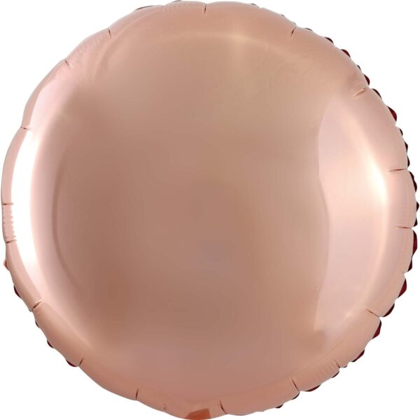 9" Metallic Circle Rose Gold