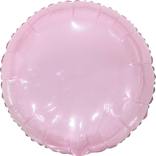 9" Metallic Circle Light Pink