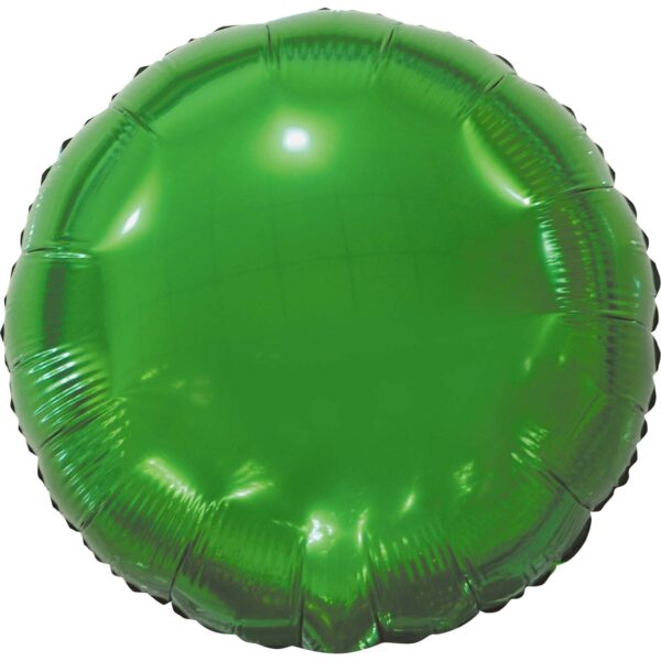 9" Metallic Circle Green