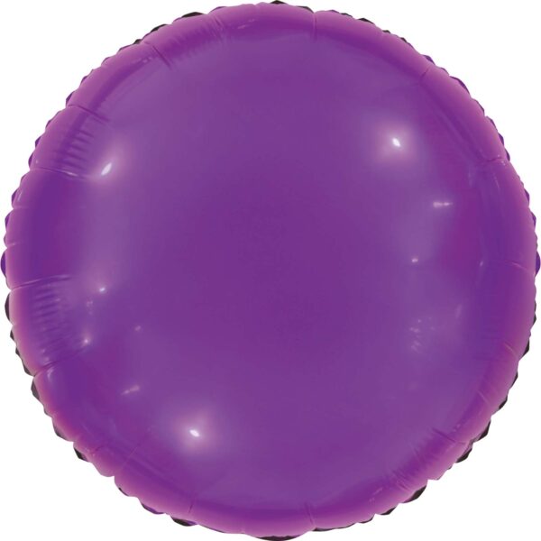 9" Metallic Circle Purple