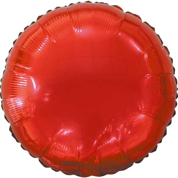 24" Metallic Circle Red