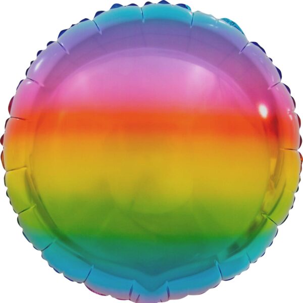 18" Metallic Circle Rainbow