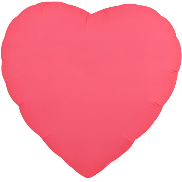 18" Neon Heart Red