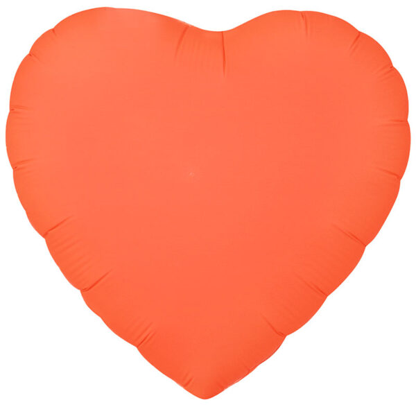 18" Neon Heart Orange