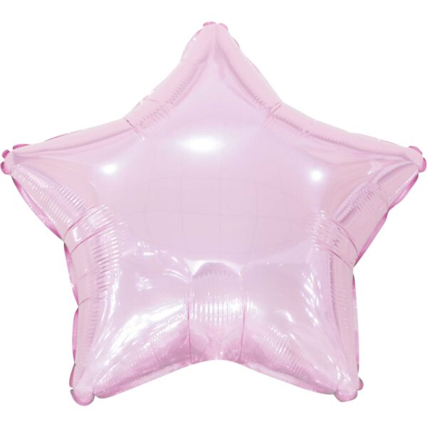 18" Metallic Star Light Pink