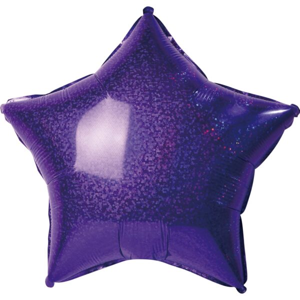 19" Metallic Star Purple