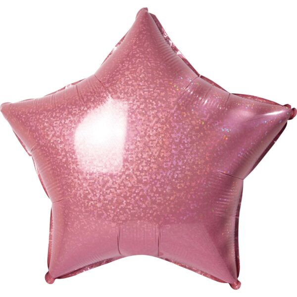 19" Metallic Star Light Pink