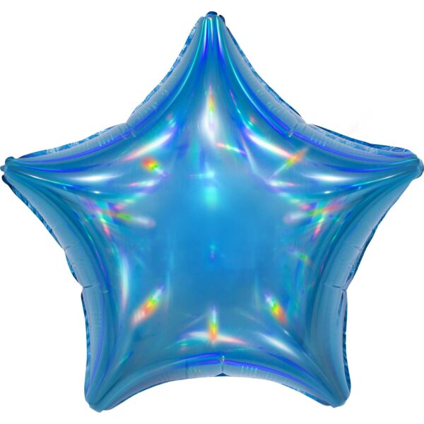 19" Iridescent Star Blue