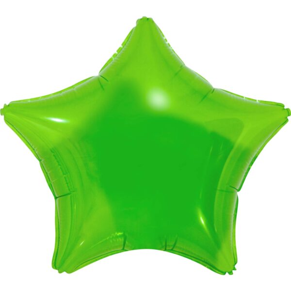 19" Transparent Star Green