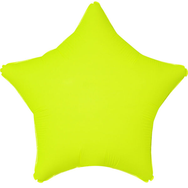 19" Neon Star Yellow