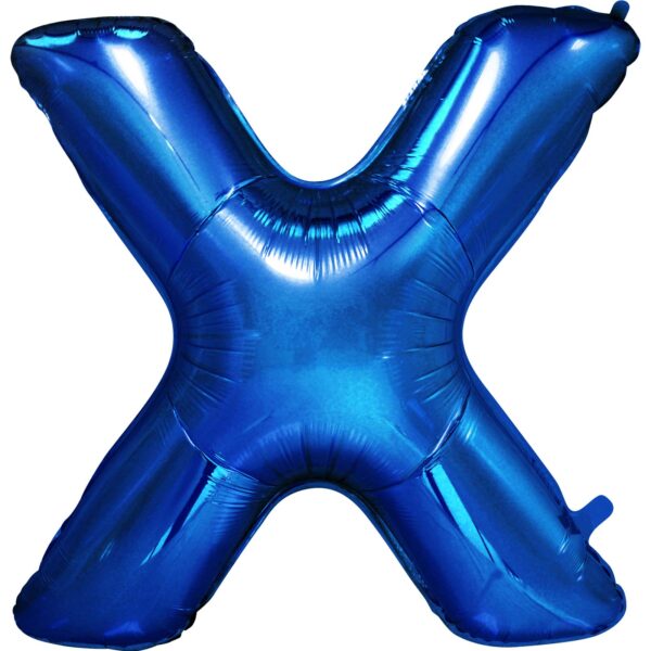 34" Helium or Air Blue X